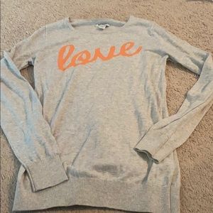 Lightweight “Love” sweater